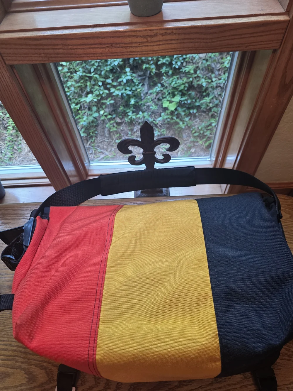 Timbuk2 Tri-Color Black, Yellow & Red Messenger Bag